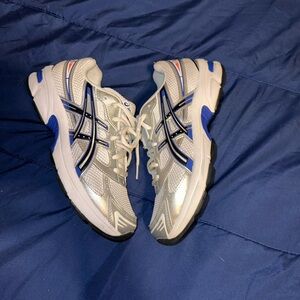 Asics Kids Sneakers - Silver, Blue, and orange